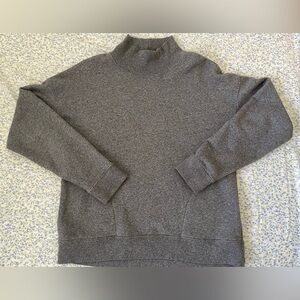 Aritzia TNA Heather dark grey Mockneck Sweatshirt